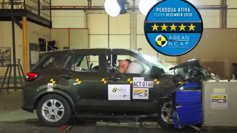 Video Crash Test Perodua Ativa Toyota Raize Daihatsu Rocky Asean Ncap