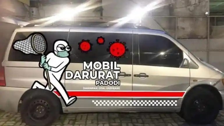 Van - Seperti Ini Van Padodi Milik Ananda Omesh Untuk Membawa Pasien Covid-19