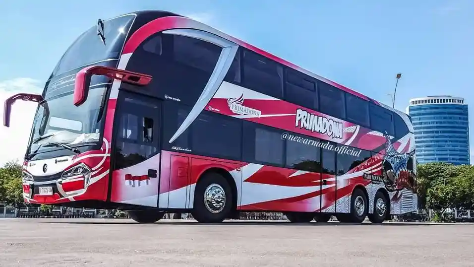 Foto - FOTO : Bus Cantik Double Decker Ini Akan Mengisi Booth Karoseri New Armada di Busworld 2019