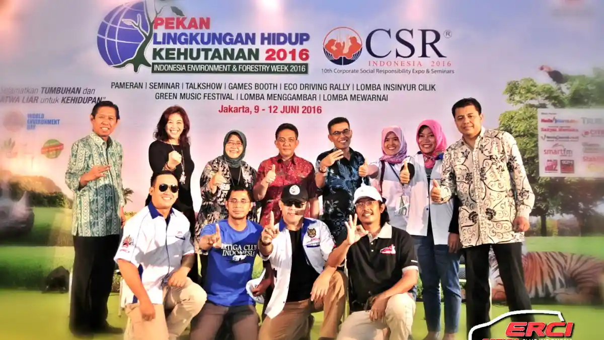 Foto - Ertiga Club Indonesia Bawa Suzuki Ertiga Jadi Mobil Teririt Versi Kementerian Lingkungan Hidup