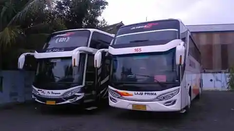 Foto - Bus Malam AKAP Tak Punya Izin Trayek Dilarang Masuk Terminal Ngadirojo, Wonogiri