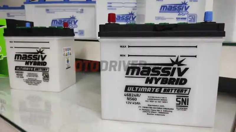 Foto - Massiv Perkenalkan Aki Ramah Lingkungan, Bisa Diisi Air Minum