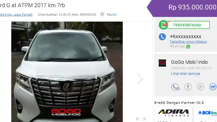 Foto - Melihat Pasaran Toyota Alphard Bekas, Mulai Dari RP 420 Juta 