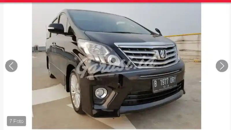Foto - Melihat Pasaran Toyota Alphard Bekas, Mulai Dari RP 420 Juta 