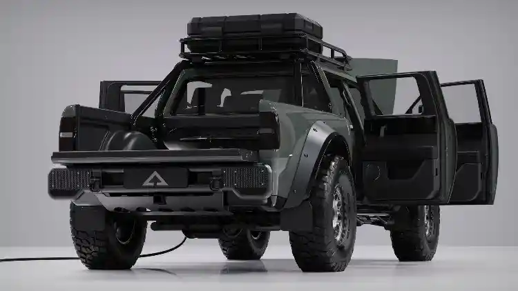 Foto - AlphaWolf Pikap Listrik Cocok Untuk Bertualang Di Alam Bebas