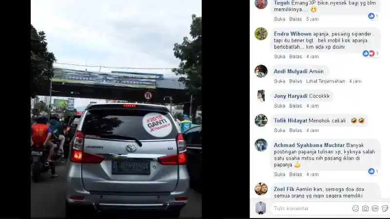 Foto - Ketika Toyota Avanza Berstiker #2019GantiXpander