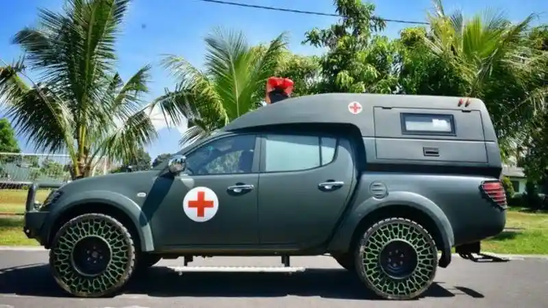 Foto - Ban Tanpa Angin Karya Anak Bangsa, Bakal Dijual Massal 2023