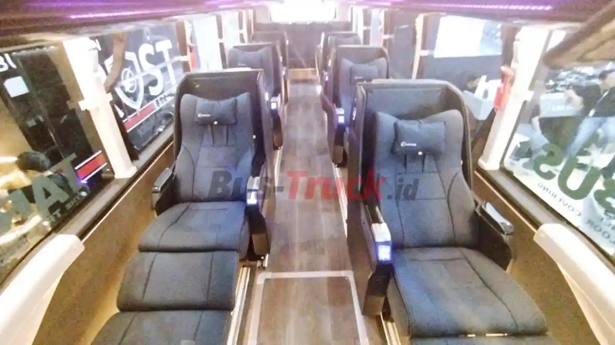 Foto - Kursi Penumpang Bus AKAP Dan Pariwisata Kini Lebih Lebar Dan Ergonomis