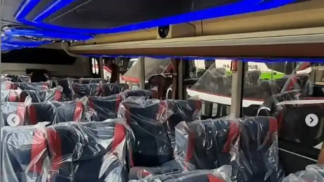 Foto - Ada Yang Unik Di Bus Baru PO Borlindo, Apa Itu?