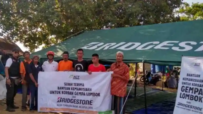 Berita - Bridgestone Indonesia Bantu Korban Bencana Gempa Lombok