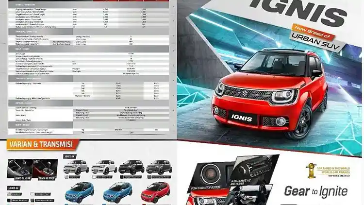 Foto - Brosur Suzuki Ignis Terungkap! Termurah Rp 145 Jutaan Untuk Wilayah Semarang