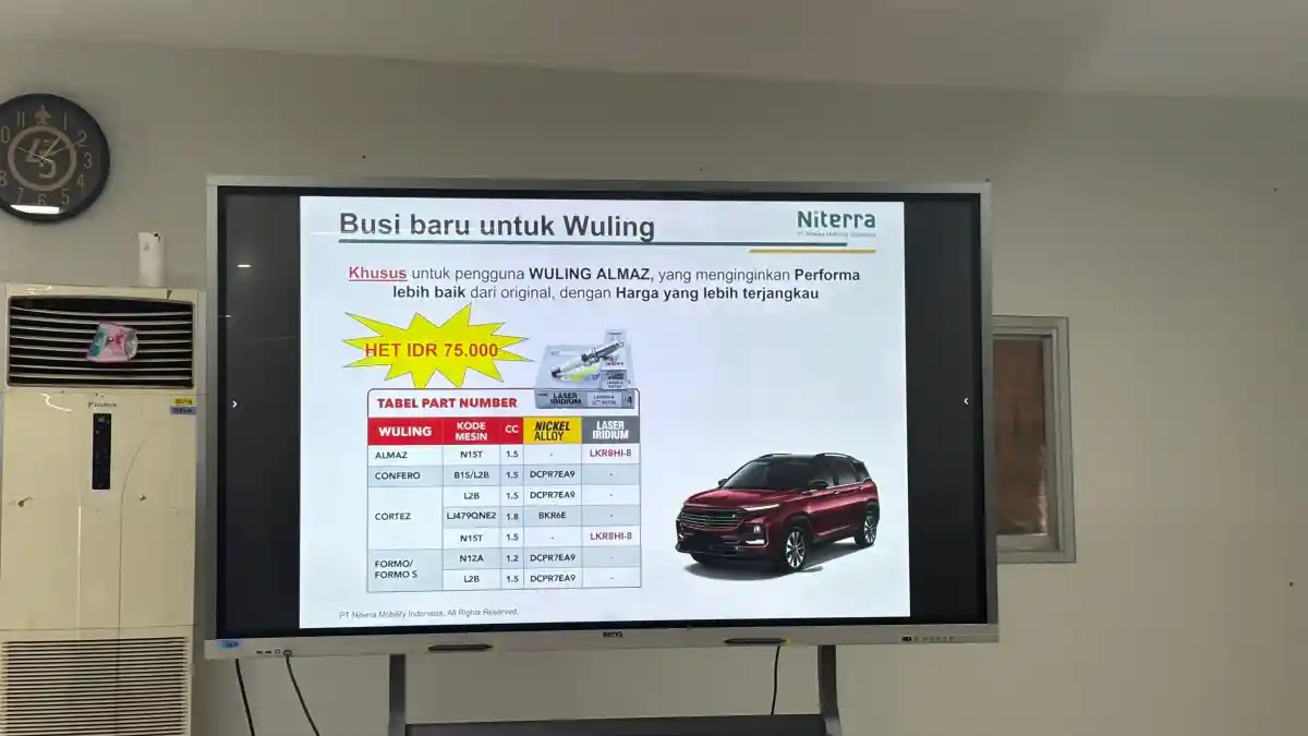 Berita - NGK Resmi Hadirkan Busi Laser Iridium untuk Wuling Almaz, Harga Rp 75 Ribu