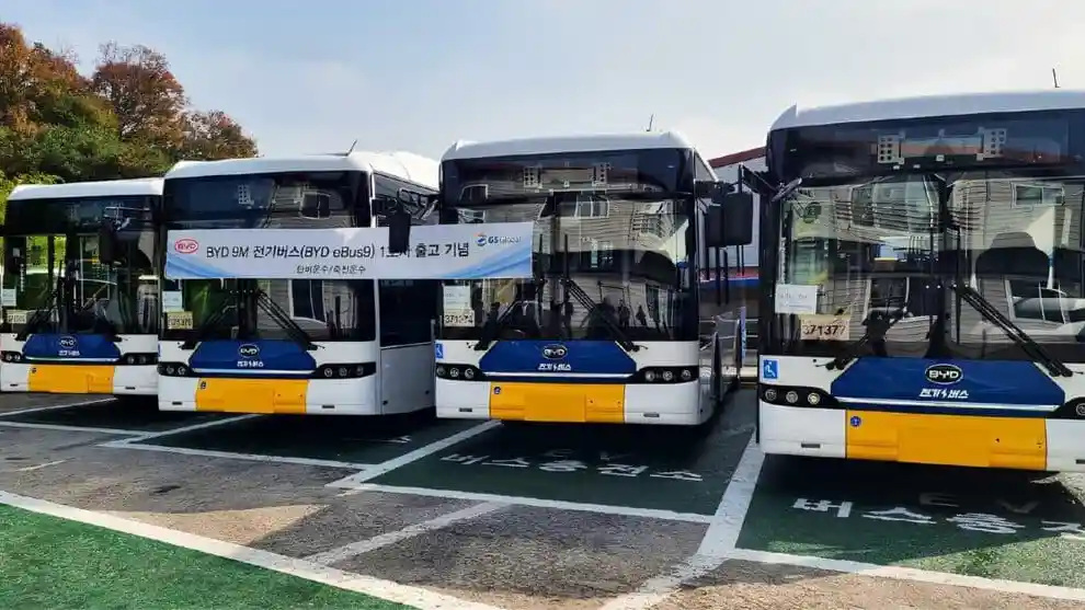 Bus - BYD Invasi Korea Selatan Dengan Bus Listrik eBus9