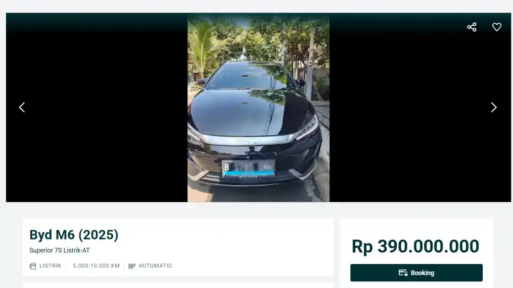Foto - Melirik Harga Pasaran BYD M6 Bekas, EV Dengan Resale Value Terbaik?