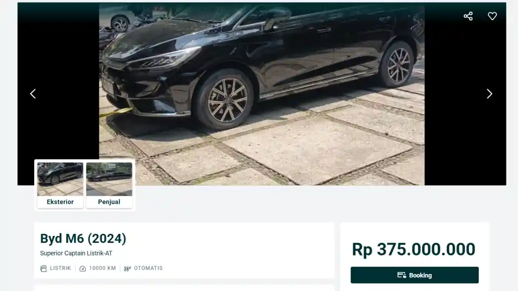 Foto - Melirik Harga Pasaran BYD M6 Bekas, EV Dengan Resale Value Terbaik?