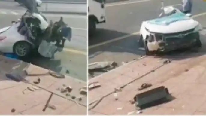 Berita - Alami Kecelakaan, Toyota Camry Ini Terbelah Dua!