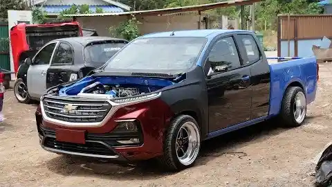 Pikap - Video: Modifikasi Chevrolet Colorado Ganti Wajah All New Captiva 