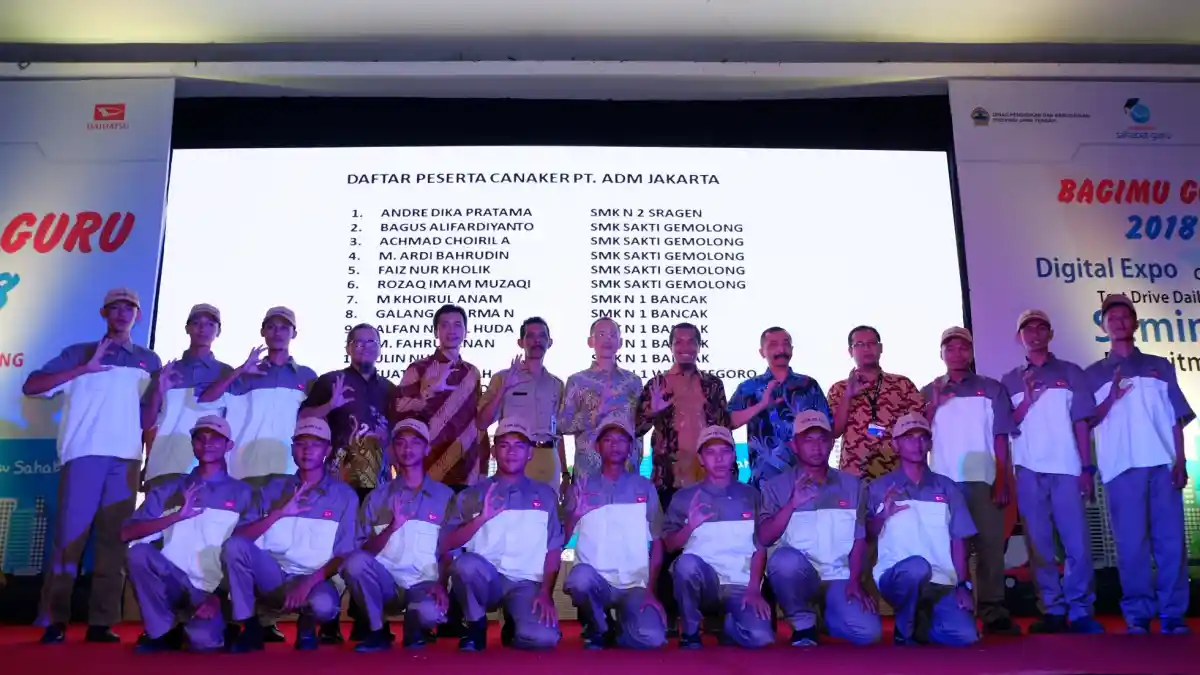 Foto - Lini Produksi Daihatsu Segera Diperkuat Belasan Siswa SMK Jawa Tengah 