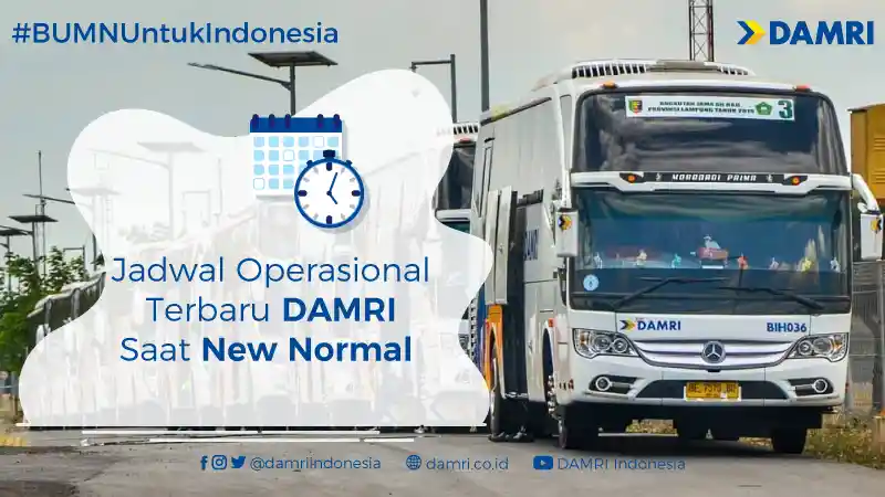 Berita - Damri Terapkan Jadwal Operasional Ala New Normal