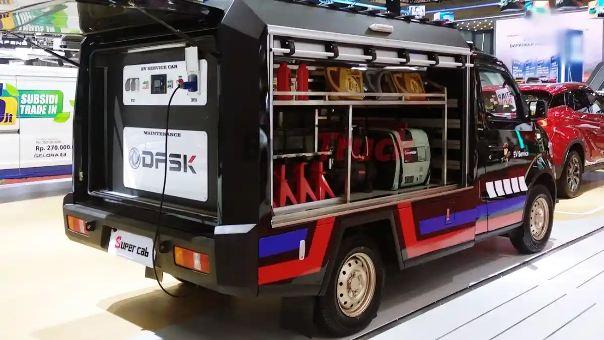 Foto - DFSK Super Cab Jadi Kendaraan Tanggap Bencana