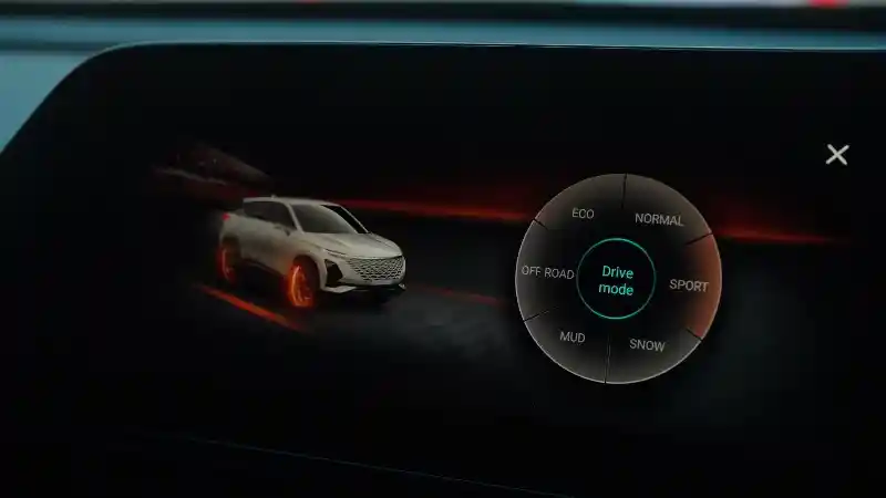 Foto - Fungsi 6 Mode Berkendara pada Chery Omoda 5 GT AWD 