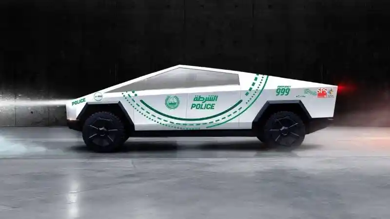 Foto - Tesla Cybertruck Akan Jadi Mobil Polisi Dubai