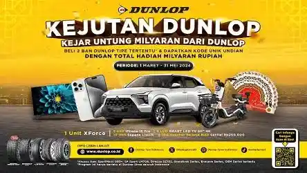 Foto - Dunlop Serahkan Satu Unit Mitsubishi XForce Kepada Pemenang Program 'Kejutan Dunlop'