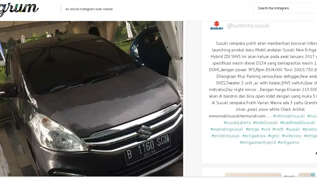 Foto - Suzuki Ertiga Diesel Sudah Bisa Dipesan, Harga Rp 219 Jutaan?