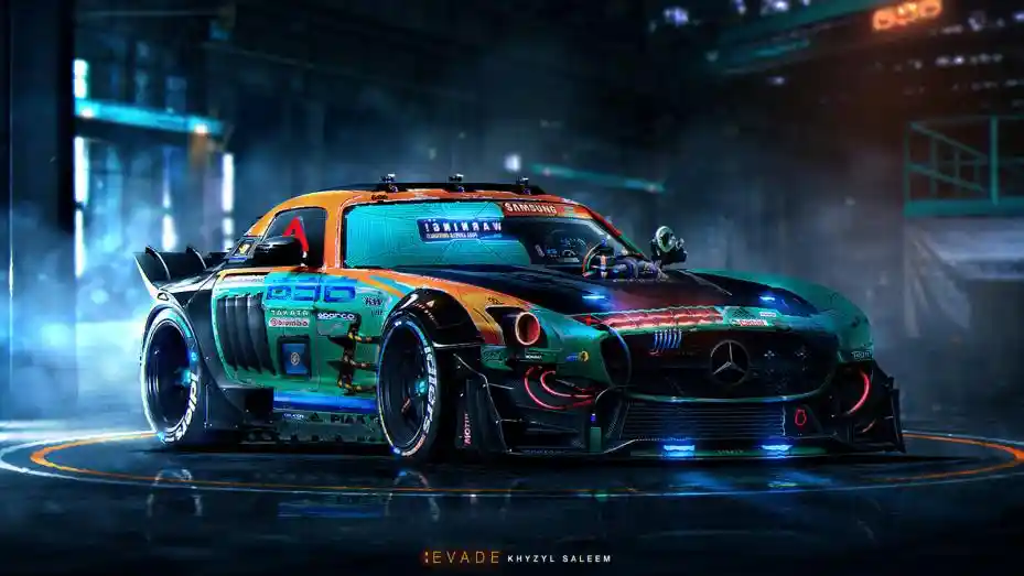 Foto - Unik! Mobil-Mobil Ternama Dimodif Ala CyberPunk 