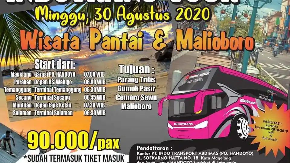 Foto - Mau Wisata di Yogya? Bisa Ikut Open Trip Bus-Bus Ini