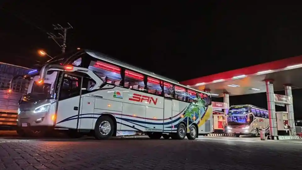 Bus - Bus Baru PO SAN Pakai AC Khusus Pencegah Corona