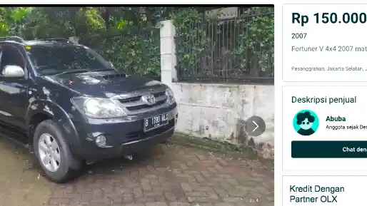 Foto - Fortuner 4x4 Generasi Pertama, Mulai Rp 150 Jutaan Saja