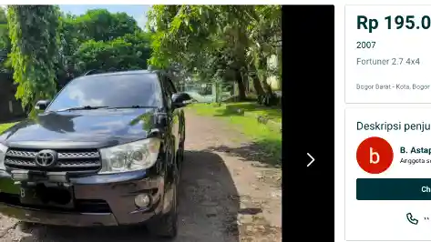 Foto - Fortuner 4x4 Generasi Pertama, Mulai Rp 150 Jutaan Saja