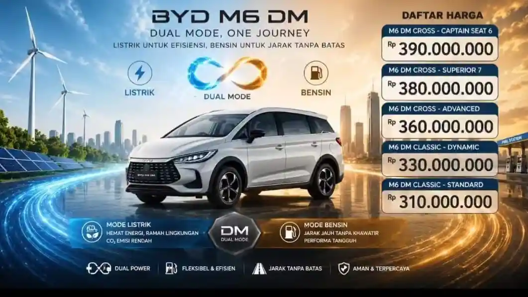 Foto - Bocoran Harga BYD M6 DM-i, Diprediksi Lebih Murah Dari Wuling Darion