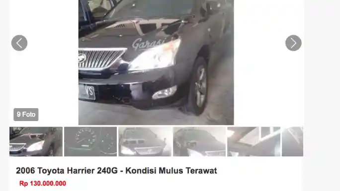 Used Car - Toyota Harrier Bekas Lebih Murah Dari Xpander!