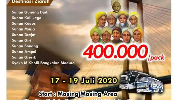 Foto - PO Haryanto Gelar Wisata Ziarah Bareng Artis Komedi