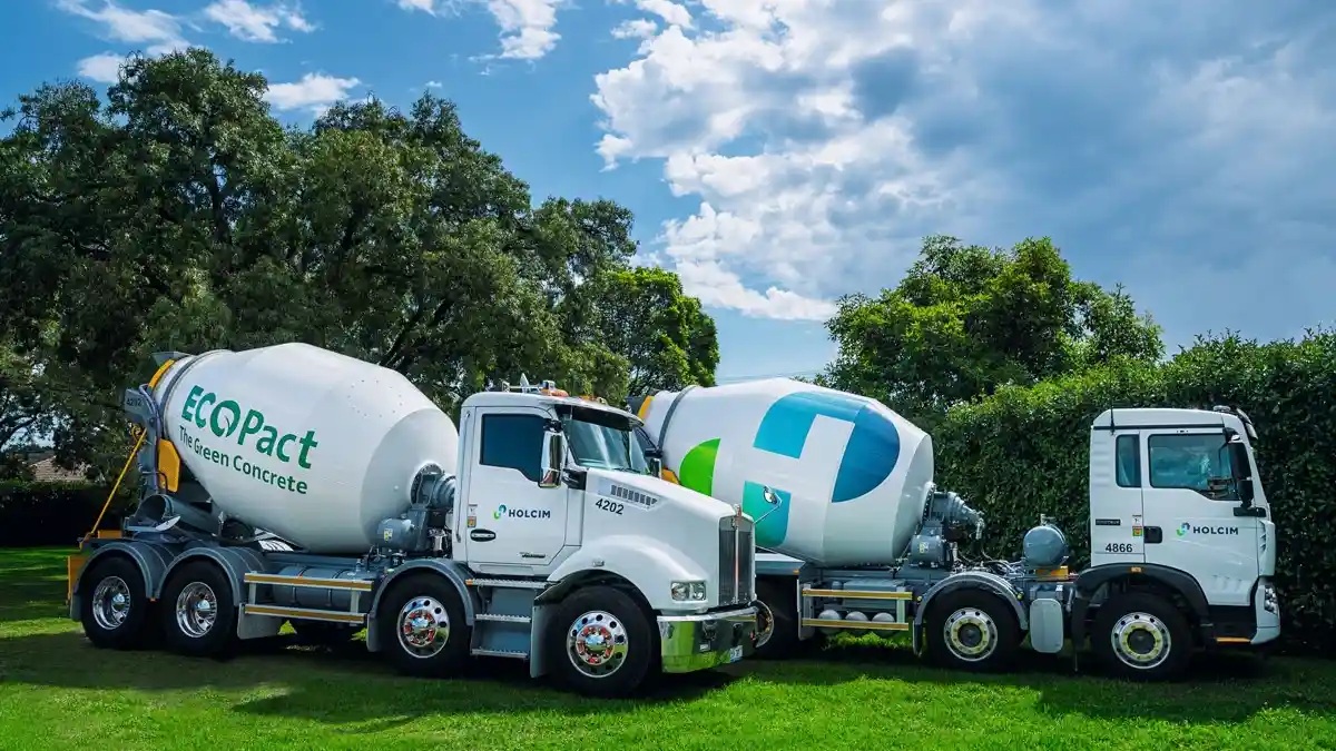 Truk - Holcim Luncurkan 1.000 Truk Molen Tenaga Listrik