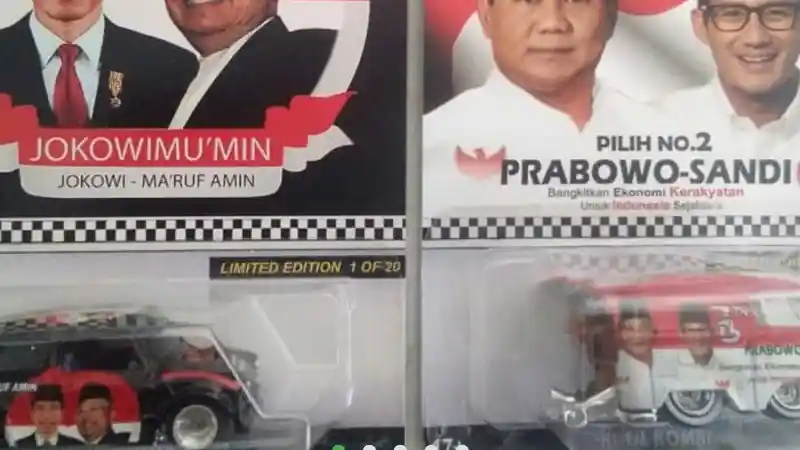 Berita - Unik! Hot Wheels Livery Jokowi dan Prabowo