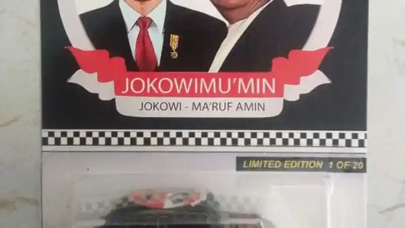 Foto - Unik! Hot Wheels Livery Jokowi dan Prabowo