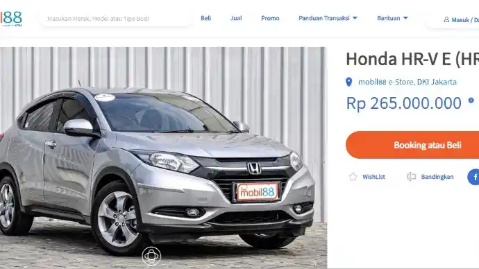 Foto - Honda HR-V Bekas Terpantau Masih Sexy Harganya