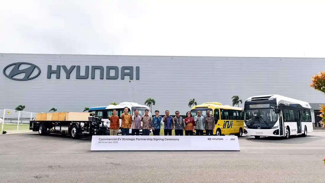 Berita - Hyundai dan Indika Sepakat Makin Banyak Hadirkan Bus Listrik 