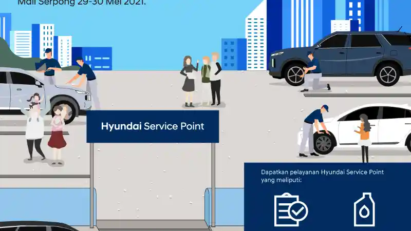 Foto - Pelanggan Hyundai, Segera Nikmati Layanan Pengecekan Gratis Dalam Hyundai Service Point