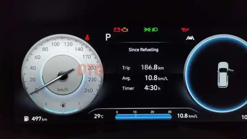 Foto - Melajukan Hyundai New Santa Fe Dari Jakarta - Ciawi, Segini Konsumsi Bahan Bakarnya