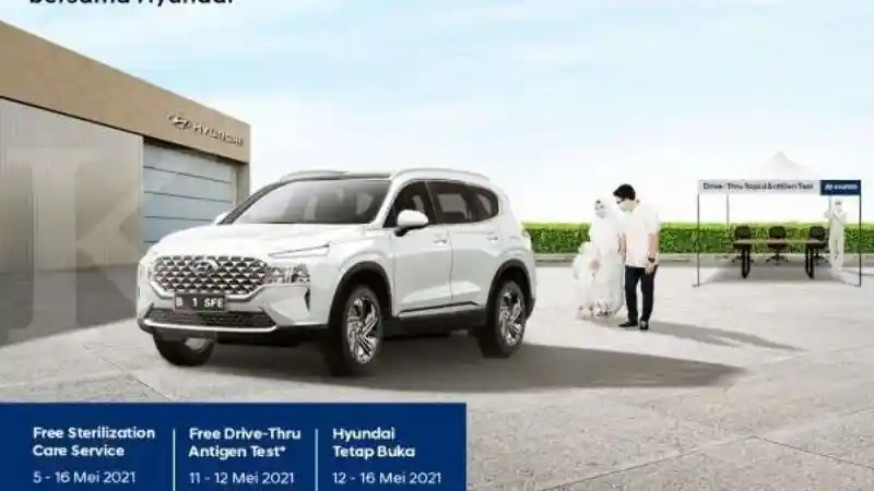 Foto - Hyundai Berikan Konsumen Setianya Free Swab Antigen dan Sterilisasi Mobil Mereka
