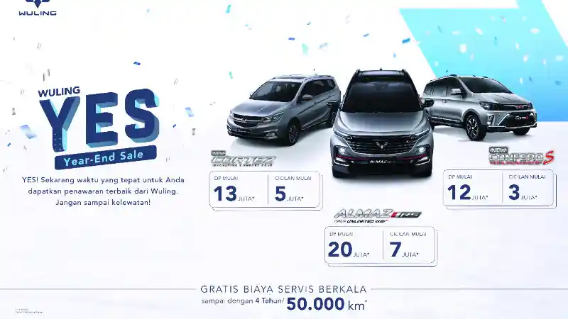 Foto - Wuling Gelar Penawaran Menarik untuk Tiga Modelnya di Penghujung Tahun