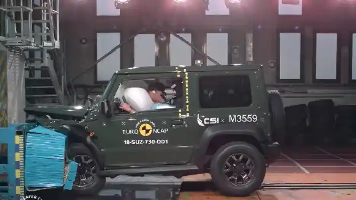 Crash Test - VIDEO: Crash Test Suzuki Jimny Generasi Terbaru (Euro NCAP)