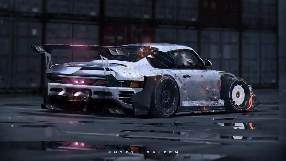 Foto - Unik! Mobil-Mobil Ternama Dimodif Ala CyberPunk 