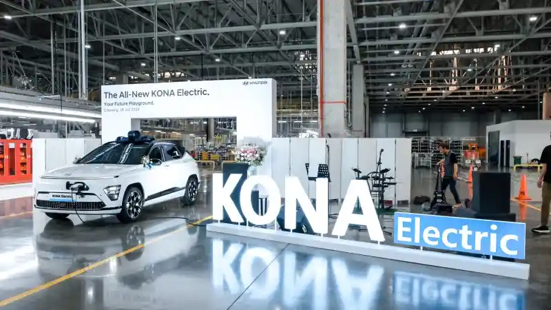 Berita - Hyundai Kona Electric Dengan Baterai Buatan Indonesia Mulai Diproduksi