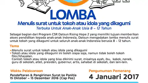 Foto - Tak Melulu Jualan Mobil, Datsun Adakan Lomba Menulis Surat Bagi Anak-Anak
