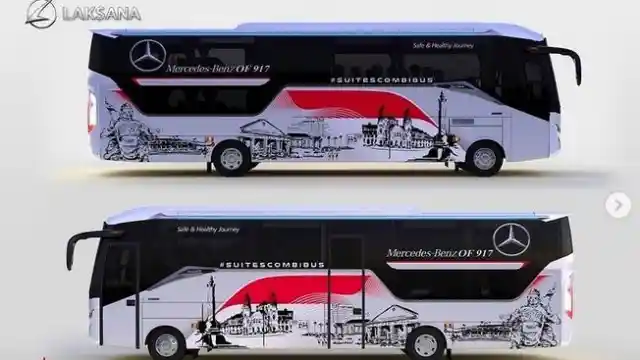 Berita - Mercedes-Benz Perkenalkan OF 917 Combi Suites Dari Karoseri Laksana, Pemenang Kontes Desain 2021